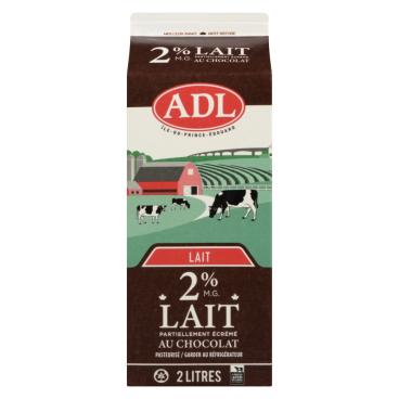 ADL Lait partiellement écrémé au chocolat 2% M.G. 2L