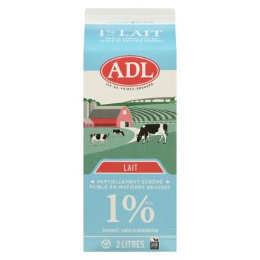 ADL Lait partiellement écrémé 1% M.G. 2L