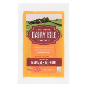 Dairy Isle Medium Coloured Cheddar 270g