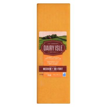 Dairy Isle Medium Coloured Cheddar 2.4kg