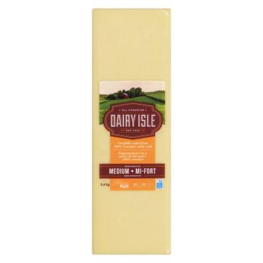 Dairy Isle Medium White Cheddar 2.4kg