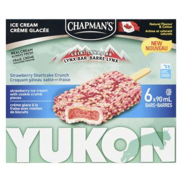 Chapman's Lynx Bar Strawberry Shortcake Ice Cream Bars 6x90ml