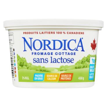 Nordica Fromage cottage sans lactose 2% M.G. 450g