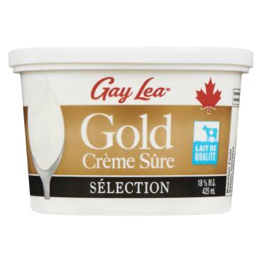 Gay Lea Crème sure 18% M.G. 425ml