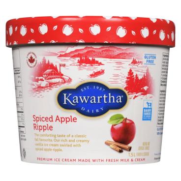 Kawartha Dairy Spiced Apple Ripple Ice Cream (Seasonal) 1.5L