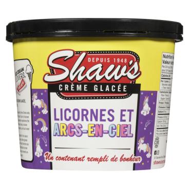 Shaw's Ice Cream Crème glacée météorismes d'unicorne 1.5L