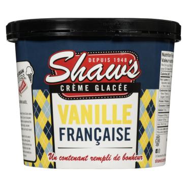 Shaw's Ice Cream Crème glacée vanille française 1.5L