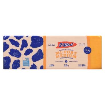 St-Albert Medium Coloured Cheddar 2.27kg