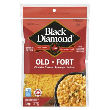 Black Diamond Shredded Old Coloured Cheddar 320g