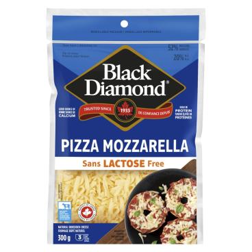 Black Diamond Shredded Lactose Free Pizza Mozzarella 300g