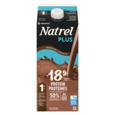 Natrel Plus Lactose Free Chocolate Milk Protein Shake 1% M.F. 2L