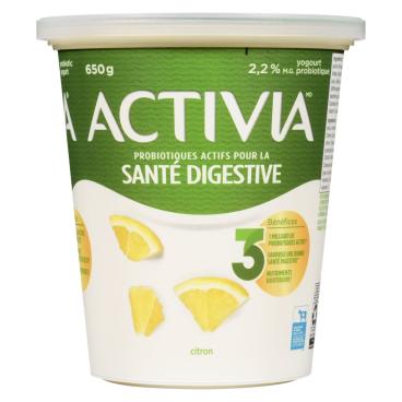 Activia Yogourt probiotique citron 650g