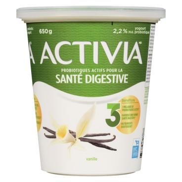 Activia Yogourt probiotique vanille 650g