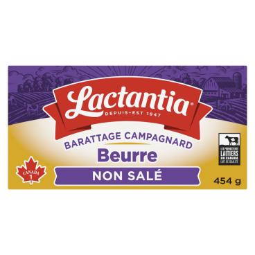 Lactantia Beurre non salé barattage campagnard 454g