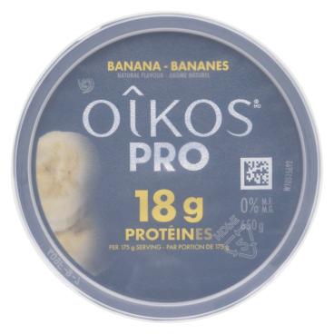 Oîkos Pro Banana Greek Yogurt 0% M.F. 650g