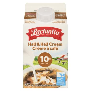 Lactantia Half & Half Cream 10% M.F. 473ml