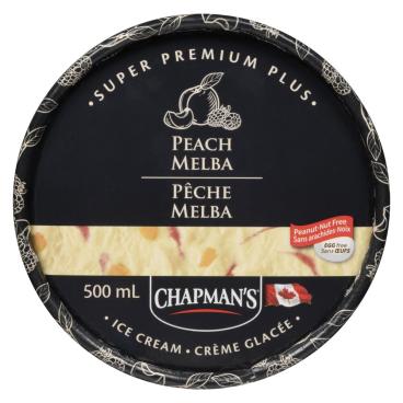 Chapman's Peach Melba Super Premium Plus Ice Cream 500ml