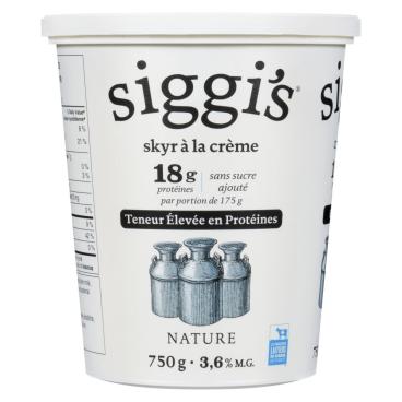 Siggi's Yogourt skyr nature 3.6% M.G. 750g