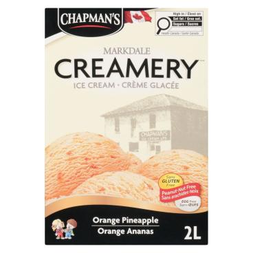Chapman's Markdale Creamery Orange Pineapple Ice Cream 2L