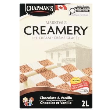 Chapman's Markdale Creamery Chocolate & Vanilla Ice Cream 2L