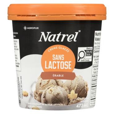 Natrel Crème glacée sans lactose érable 473ml