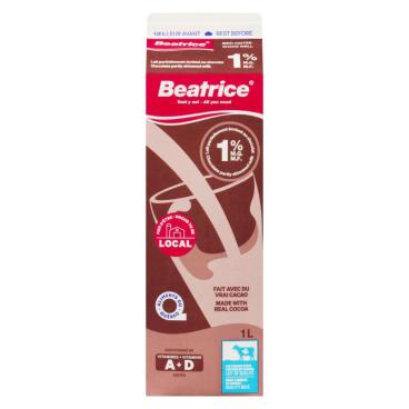 Beatrice Partly Skimmed Chocolate Milk 1% M.F. 1L