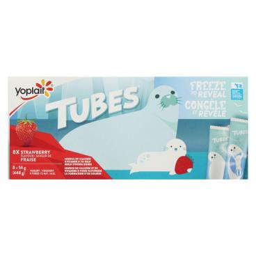 Yoplait Tubes Tubes Strawberry Yogurt 1% M.F. 8x56g