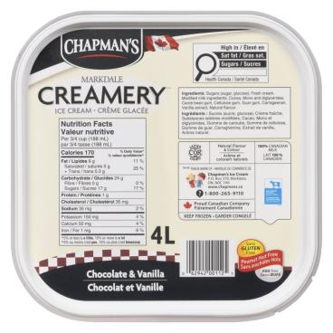 Chapman's Chocolate & Vanilla Ice Cream 4L