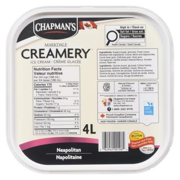 Chapman's Neapolitan Ice Cream 4L