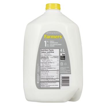 Farmers Partly Skimmed Milk 1% M.F. 4L