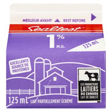 Sealtest Lait partiellement écrémé 1% M.G. 125ml