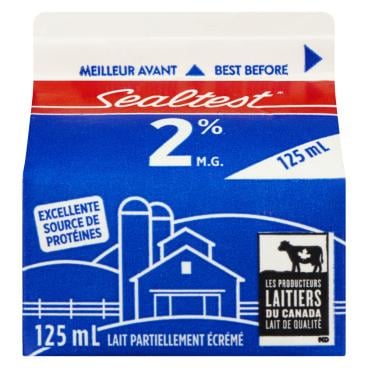 Sealtest Lait partiellement écrémé 2% M.G. 125ml