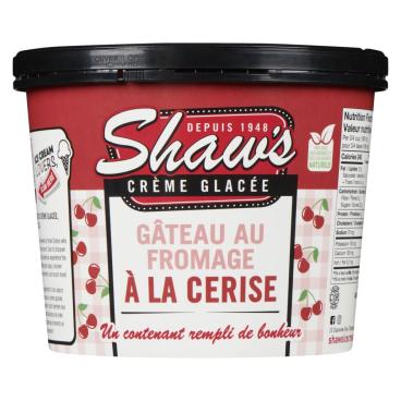 Shaw's Ice Cream Crème glacée gâteau au fromage à la cerise 1.5L