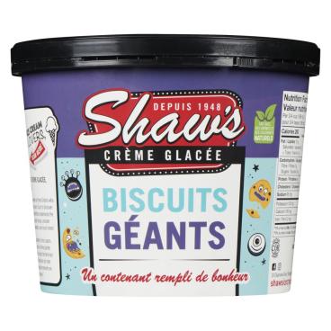 Shaw's Ice Cream Crème glacée biscuits géants 1.5L