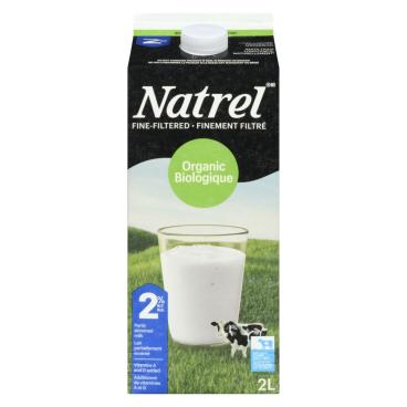 Natrel Organic Fine-Filtered Partly Skimmed Milk 2% M.F. 2L
