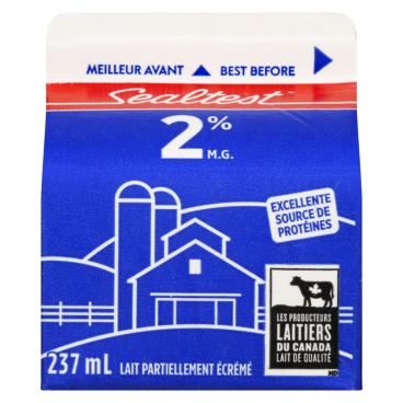 Sealtest Lait partiellement écrémé 2% M.G. 237ml