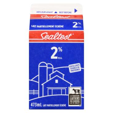 Sealtest Lait partiellement écrémé 2% M.G. 473ml