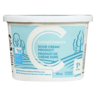 Compliments Sour Cream Product 5% M.F. 500ml