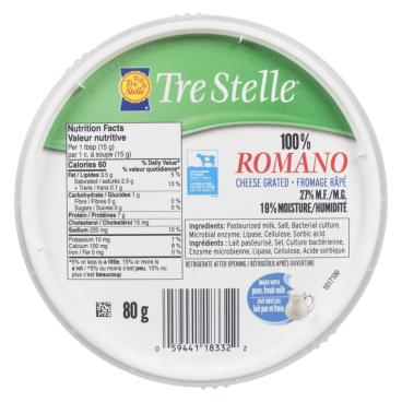 Tre Stelle Grated Romano 80g