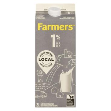 Farmers Partly Skimmed Milk 1% M.F. 2L
