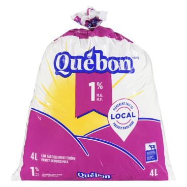 Québon Partly Skimmed Milk 1% M.F. 4L