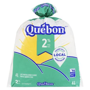 Québon Partly Skimmed Milk 2% M.F. 4L