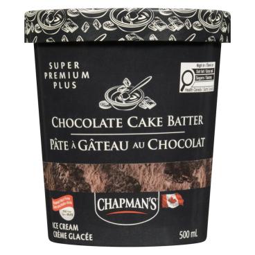 Chapman's Chocolate Cake Batter Super Premium Plus Ice Cream 500ml