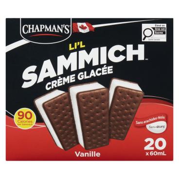 Chapman's Sandwichs à la crème glacée vanille Li'L Sammich  20x60ml