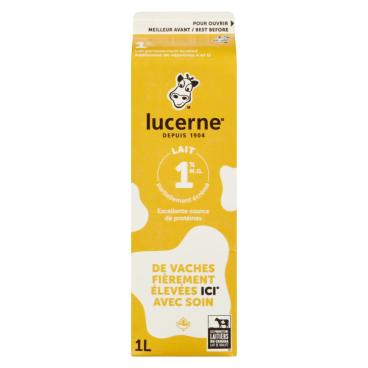 Lucerne Lait partiellement écrémé 1% M.G. 1L