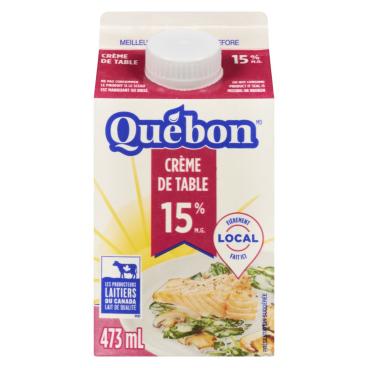 Québon Crème de table 15% M.F. 473ml