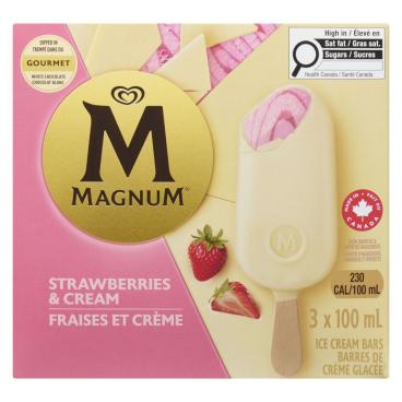 Magnum Strawberries & Cream Ice Cream Bars 3x100ml