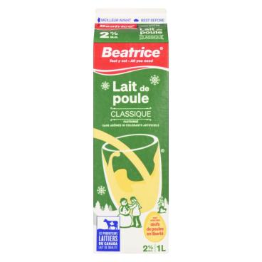 Beatrice Lait de poule haut de gamme 2% M.G. 1L