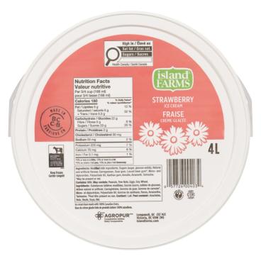 Island Farms Strawberry Ice Cream 4L
