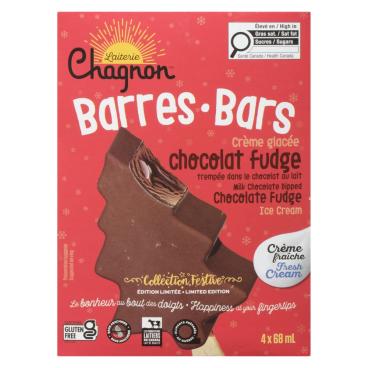 Chagnon Chocolate Fudge Ice Cream Bars 4x68ml